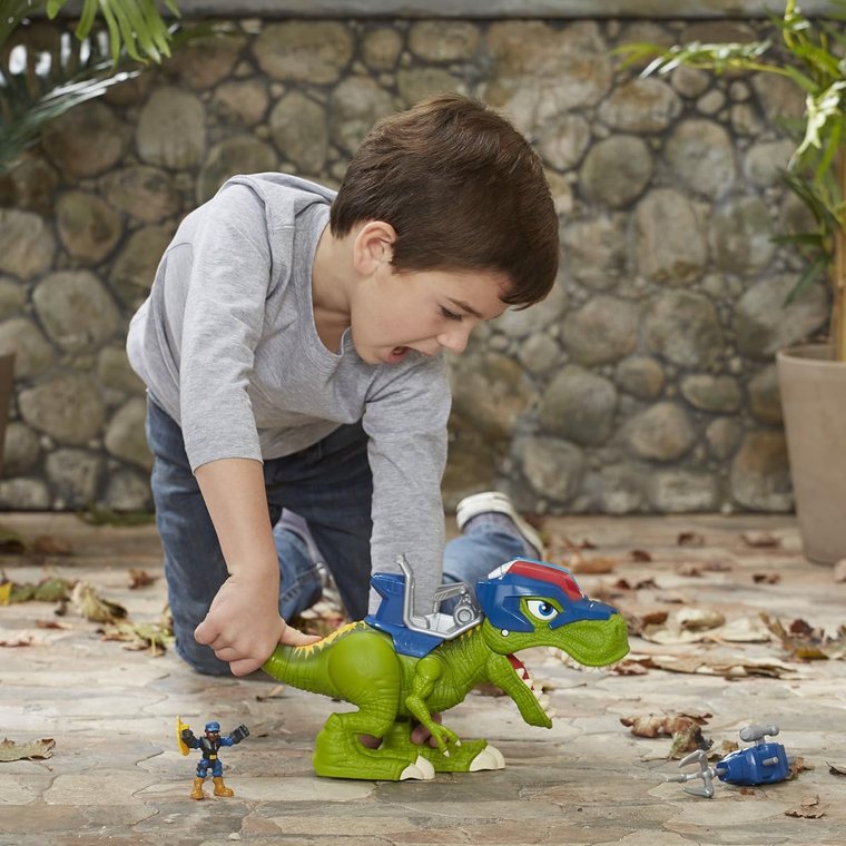 Chomp Squad Troopersaurus and Bobby Badge view 4