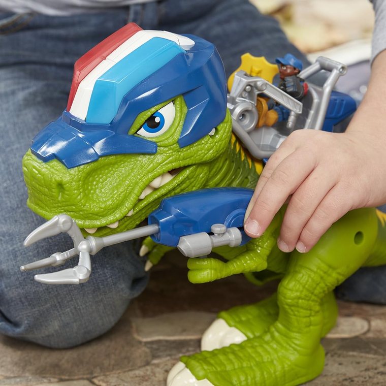 Chomp Squad Troopersaurus and Bobby Badge view 5