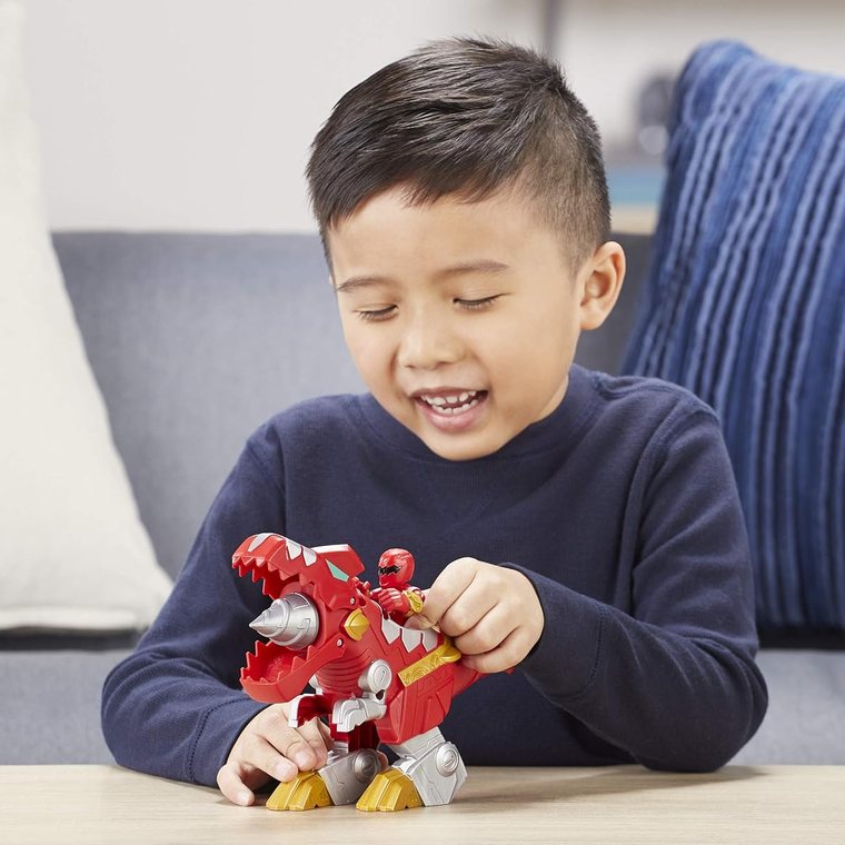 Power Rangers Red Ranger & T-Rex Zord view 3
