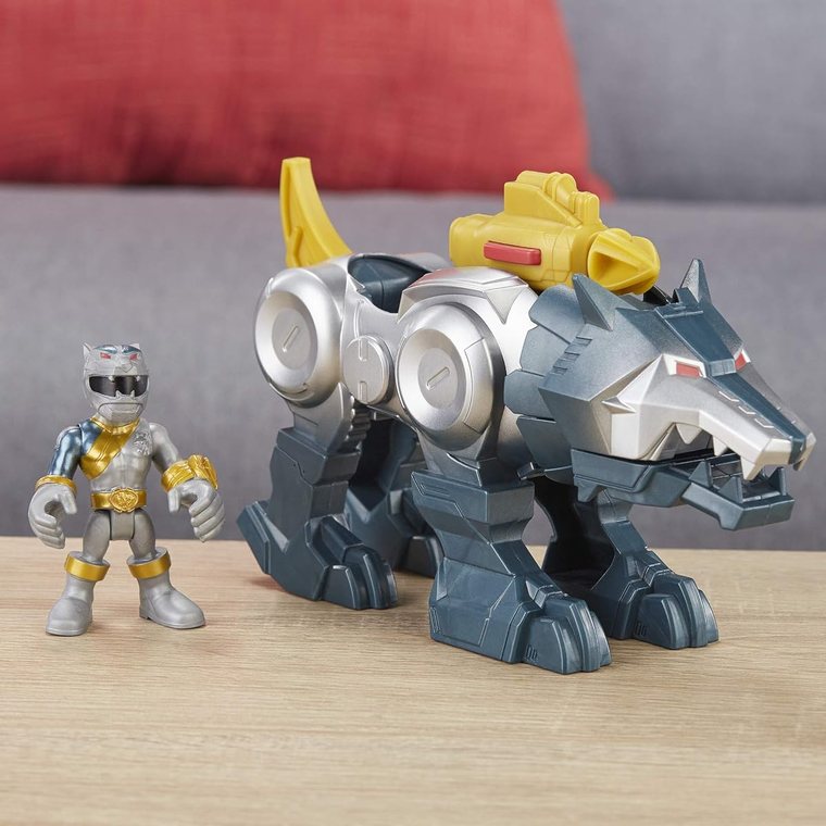Power Rangers Silver Ranger & Wolf Zord view 3